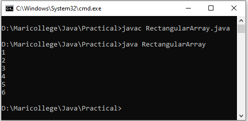 Multi Dimensional Arrays in Java